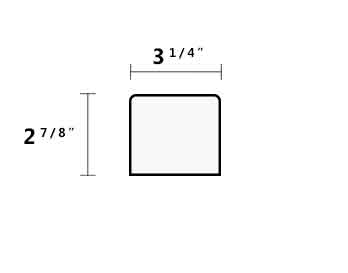 2â…ž inch Recessed Rimless Canister Light dimensions