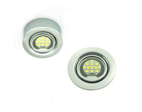 Round Recessed or Surface Mounted LED Puck light kit