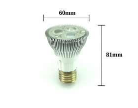 6 watt 45 degree Par 20 LED bulb dimensions