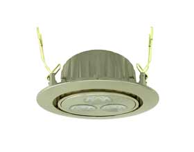 Recessed swivel cabinet light